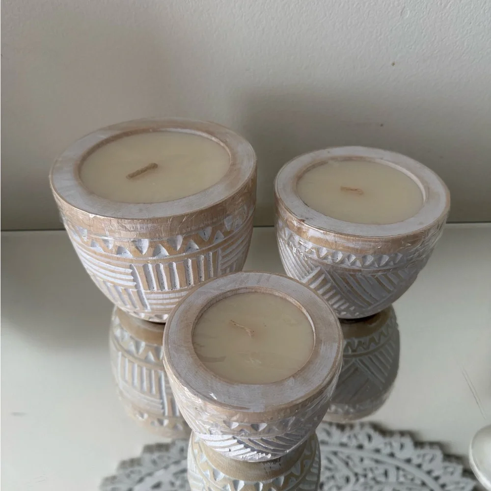 Handmade Decorative Candle - Set of 3